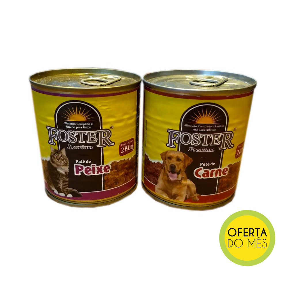 Alimento Para Caes e Gatos Foster Lata